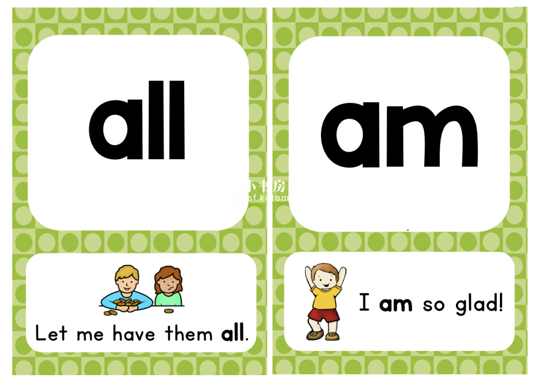 Sight Word Sentence Cards 图片6 Sight Word Sentence Cards 图片5